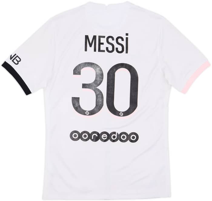2021-22 Paris Saint-Germain Away Shirt Messi #30 - 4/10 - (S)