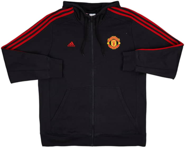 2015-16 Manchester United adidas Hooded Track Jacket - 8/10 - (XL)