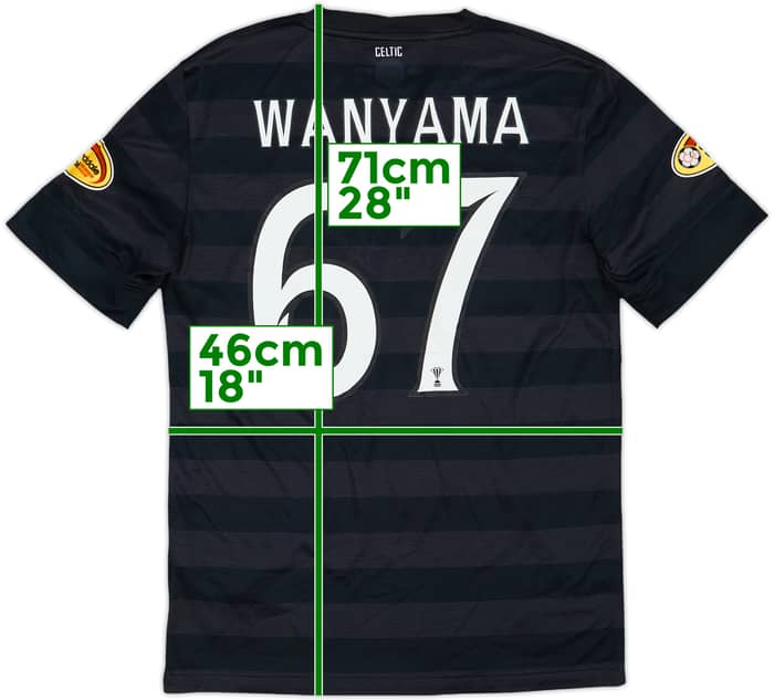 2012-13 Celtic '125th Anniversary' Away Shirt Wanyama #67 - 6/10 - (S)