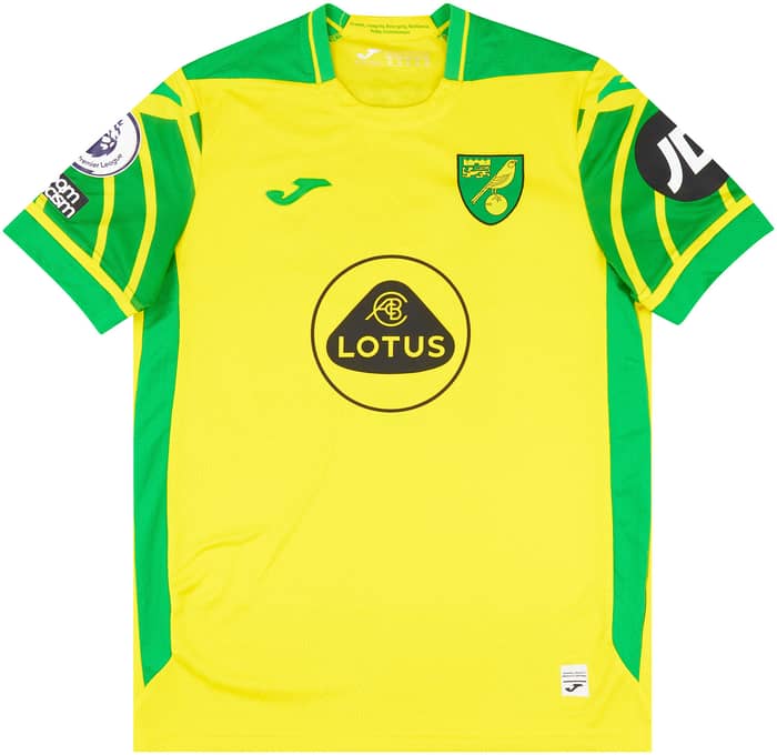 2021-22 Norwich Match Issue Home Shirt Rashica #17 (v Man City)