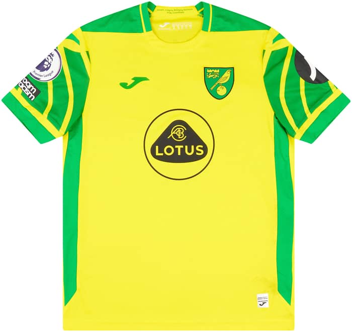 2021-22 Norwich Match Issue Home Shirt Gilmour #8 (v Leicester)