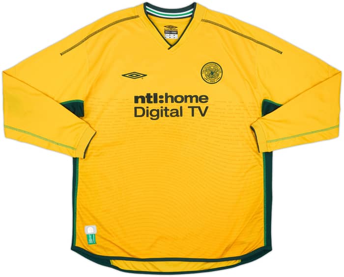 2002-03 Celtic Away L/S Shirt Larsson #7 - 7/10 - (XXL)