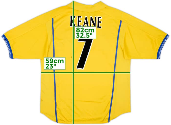 2000-02 Leeds United Away Shirt Keane #7 - 6/10 - (XL)