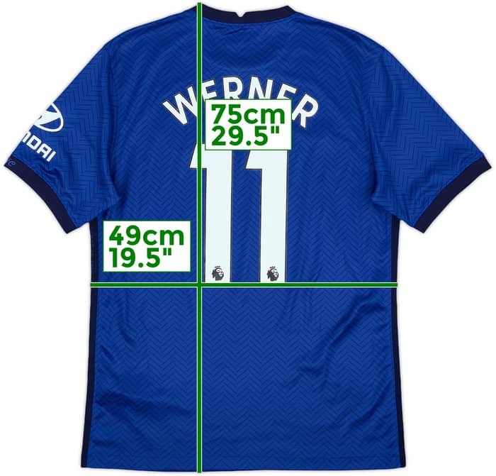 2020-21 Chelsea Home Shirt Werner #11 - 9/10 - (S)