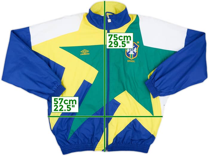 1992-94 Brazil Umbro Track Jacket - 6/10 - (M)