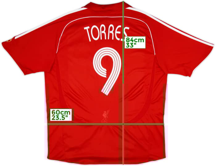 2006-08 Liverpool Home Shirt Torres #9 - 6/10 - (XXL)