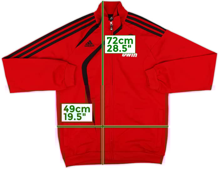 2009-10 AC Milan adidas Track Jacket - 8/10 - (L.Boys)