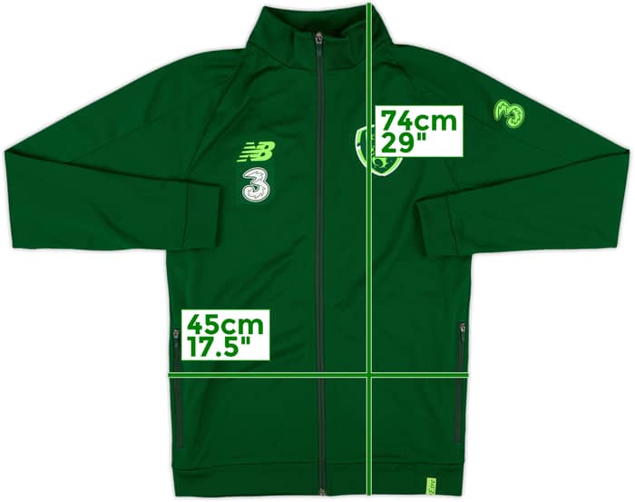 2018-19 Ireland New Balance 1/4 Zip Drill Top - 8/10 - (S)