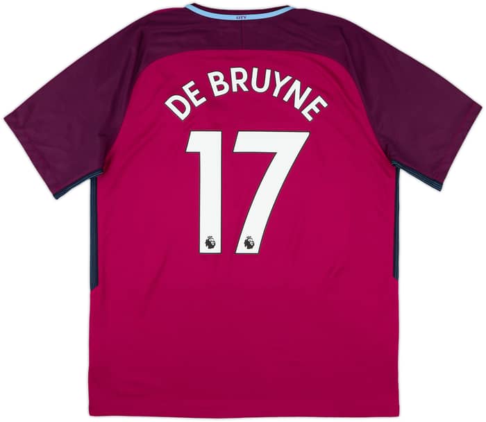 2017-18 Manchester City Away Shirt De Bruyne #17 - 8/10 - (XL)