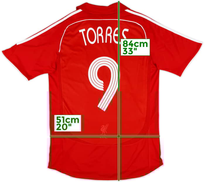 2006-08 Liverpool Home Shirt Torres #9 - 6/10 - (M)