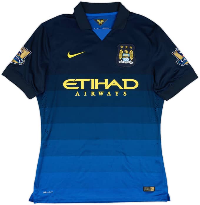 2014-15 Manchester City Player Issue Away Shirt Nasri #8 - 9/10 - (L)