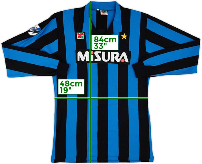 1984-86 Inter Milan Home L/S Shirt #11 (Rummenigge) - 9/10 - (XL)