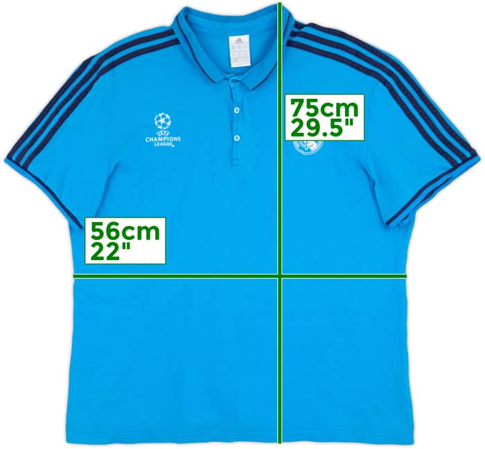 2015-16 Real Madrid adidas CL Polo Shirt - 9/10 - (XXL)