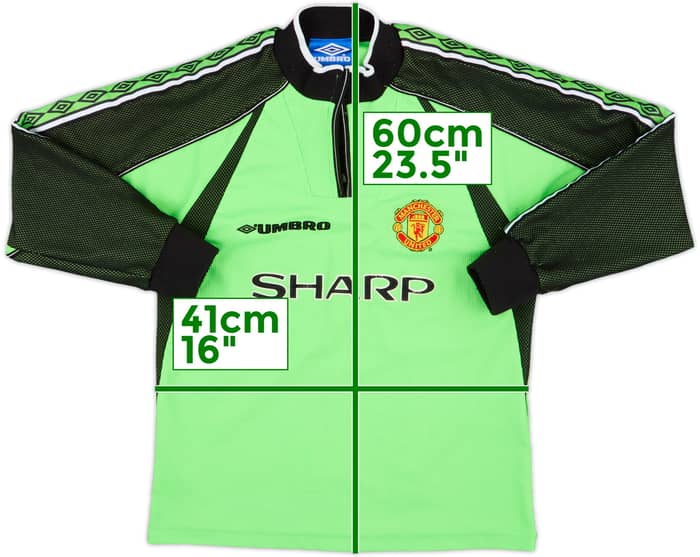 1998-99 Manchester United GK Shirt - 5/10 - (S.Boys)