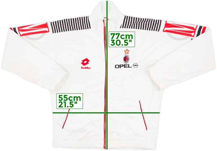 1995-96 AC Milan Lotto Track Jacket - 7/10 - (XL)