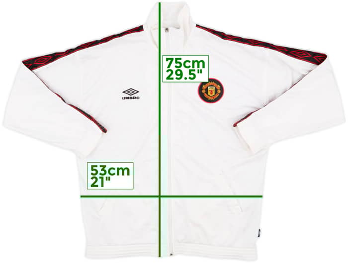 1996-97 Manchester United Umbro Track Jacket - 6/10 - (S)