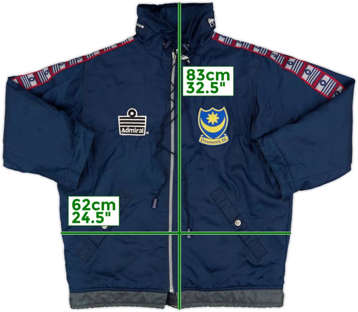 1997-99 Portsmouth Admiral Padded Bench Coat - 6/10 - (XL)