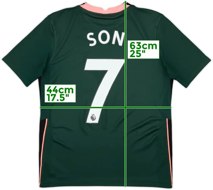 2020-21 Tottenham Away Shirt Son #7 - 6/10 - (XL.Boys)