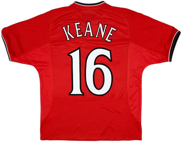 2000-02 Manchester United Home Shirt Keane #16 - 8/10 - (M)