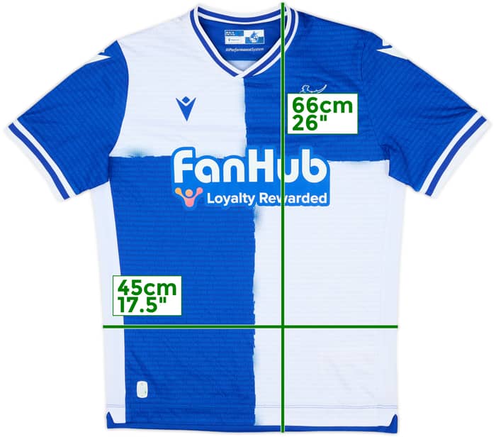 2024-25 Bristol Rovers Home Shirt - 10/10 - (XL.Boys)