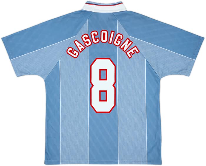 1996-97 England Away Shirt Gascoigne #8 - 8/10 - (L)