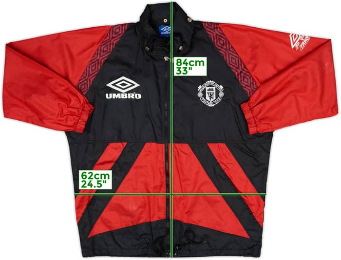 1995-97 Manchester United Umbro Rain Jacket - 5/10 - (S)
