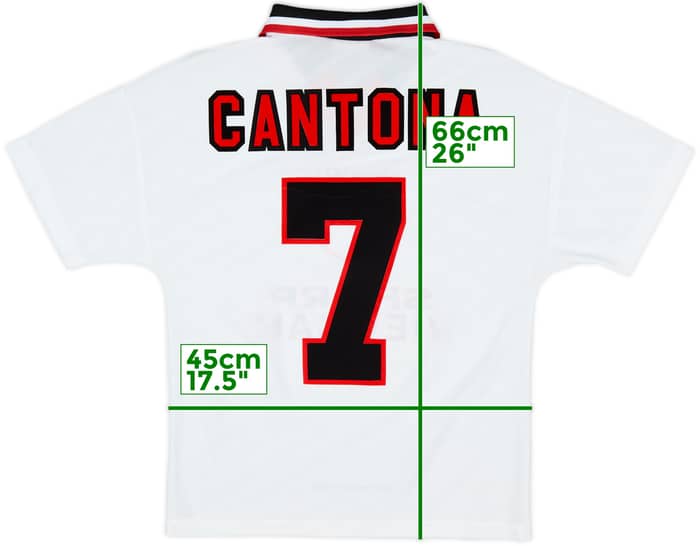 1996-97 Manchester United Away Shirt Cantona #7 - 8/10 - (Y)