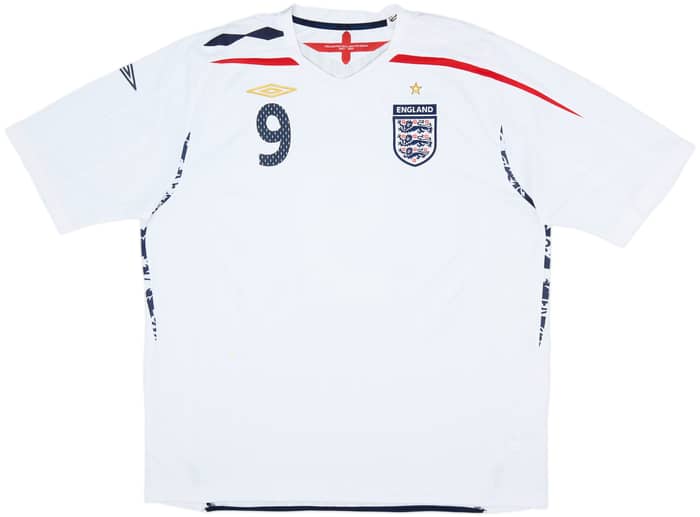 2007-09 England Home Shirt Rooney #9 - 7/10 - (3XL)