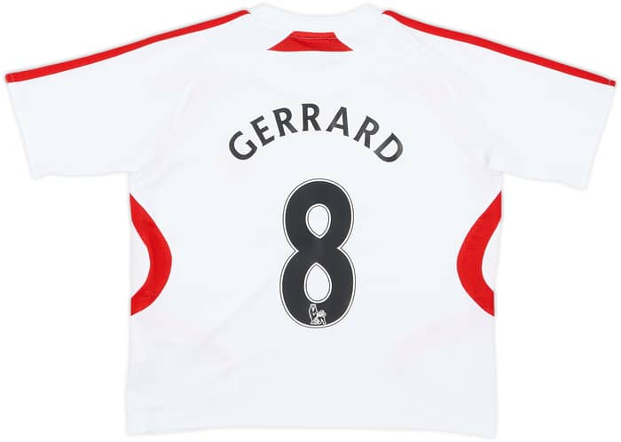 2007-08 Liverpool Away Shirt Gerrard #8 - 8/10 - (5-6 Years)