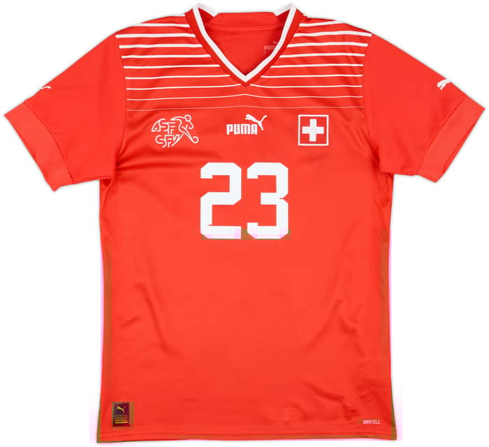 2022-23 Switzerland Home Shirt Lehmann #23 - 6/10 - (S)