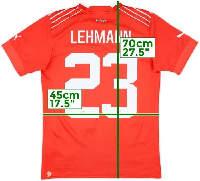2022-23 Switzerland Home Shirt Lehmann #23 - 6/10 - (S)