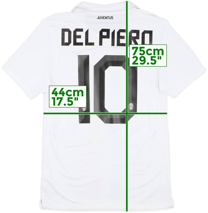 2010-12 Juventus Away Shirt Del Piero #10 - 8/10 - (S)