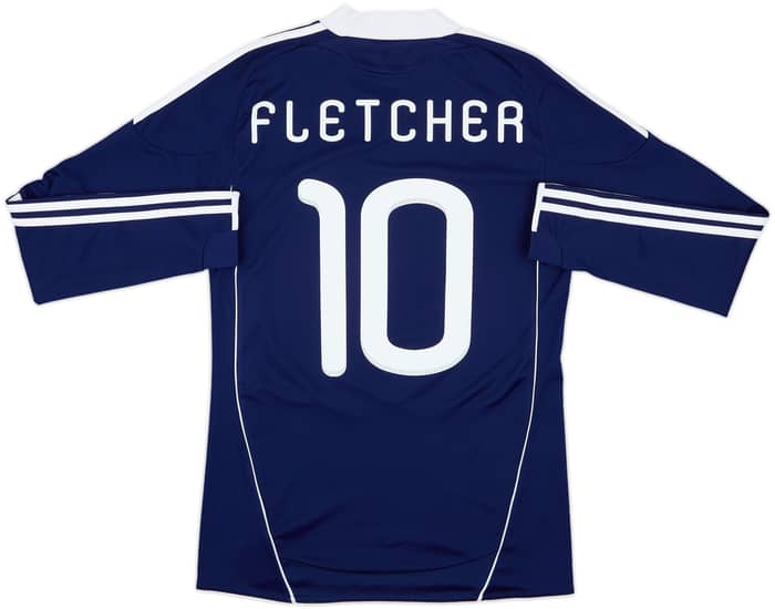 2010-11 Scotland Home L/S Shirt Fletcher #10 - 8/10 - (M)