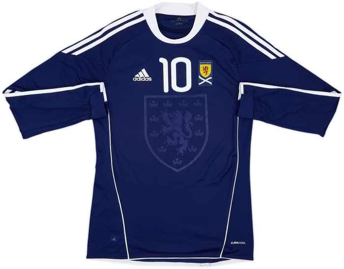 2010-11 Scotland Home L/S Shirt Fletcher #10 - 8/10 - (M)