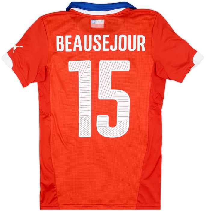 2014-15 Chile Home Shirt Beausejour #15 - 7/10 - (S)