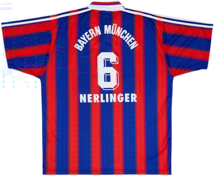 1995-97 Bayern Munich Home Shirt Nerlinger #6 - 9/10 - (XL)