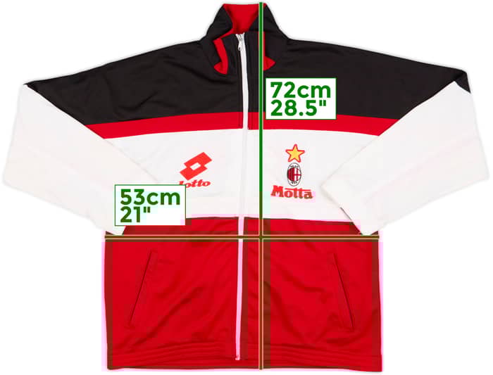 1993-94 AC Milan Lotto Track Jacket - 8/10 - (L)