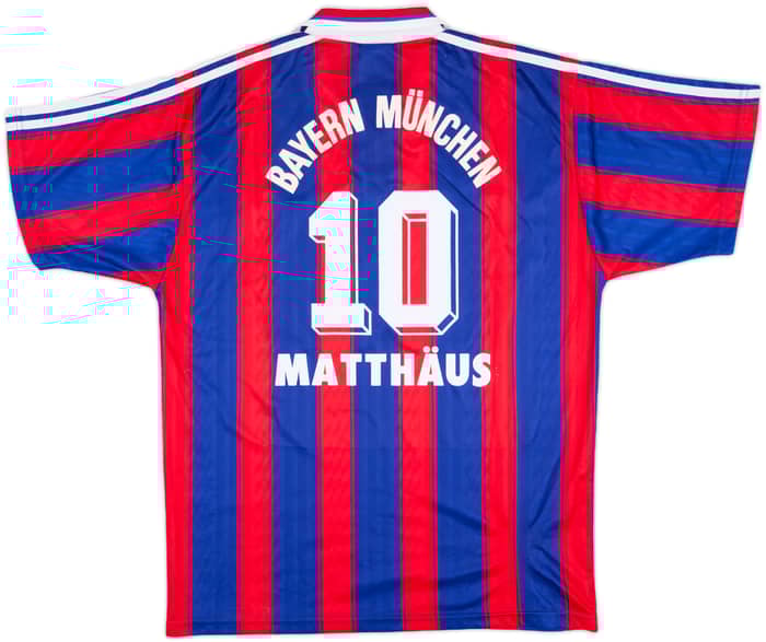 1995-97 Bayern Munich Home Shirt Matthaus #10 - 7/10 - (L)