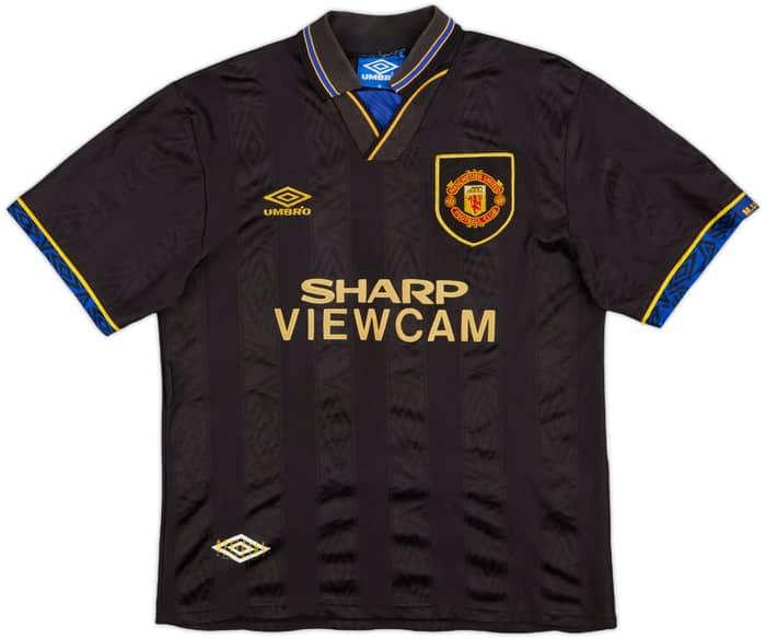 1993-95 Manchester United Away Shirt Cantona #7 - 6/10 - (M)