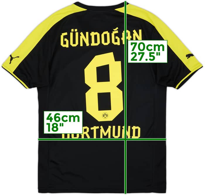 2013-14 Borussia Dortmund Away Shirt Gundogan #8 - 10/10 - (S)