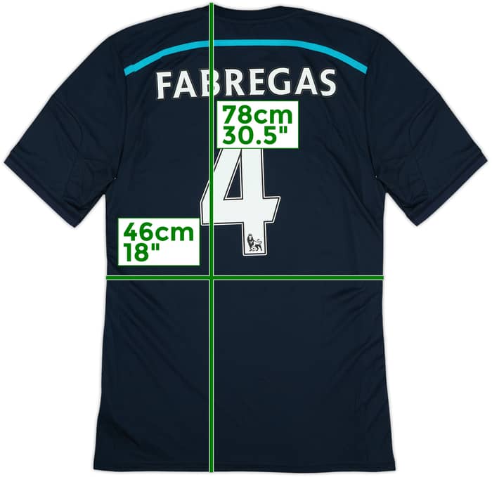 2014-15 Chelsea Player Issue Third Shirt Fabregas #4 (M/L)