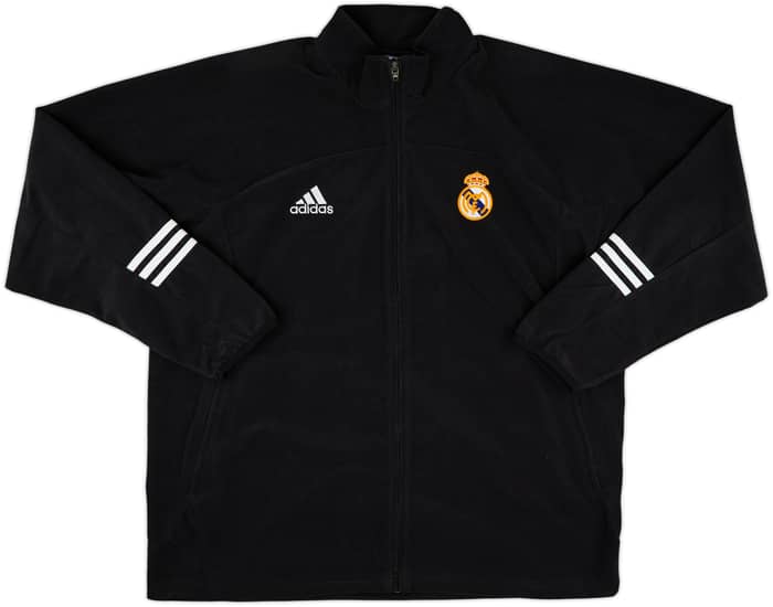 2002 Real Madrid Centenary adidas Fleece Track Jacket - 9/10 - (L)