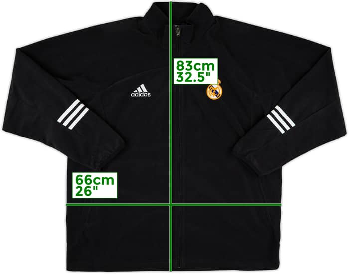 2002 Real Madrid Centenary adidas Fleece Track Jacket - 9/10 - (L)