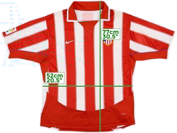 2003-04 Atletico Madrid Home Shirt - 6/10 - (L)