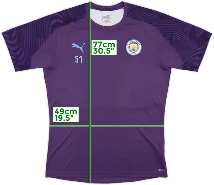 2019-20 Manchester City Puma Player Issue Training Shirt #51 - 9/10 - (L)