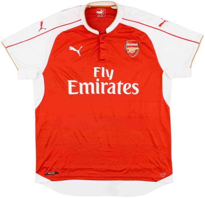 2015-16 Arsenal Home Shirt Arteta #8 - 5/10 - (XL)