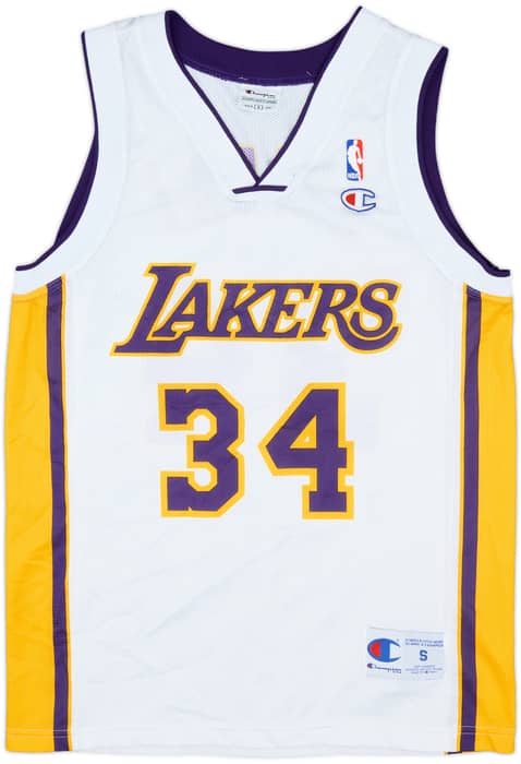 2002-04 LA Lakers O'Neal #34 Champion Alternate Jersey - 9/10 - (S)