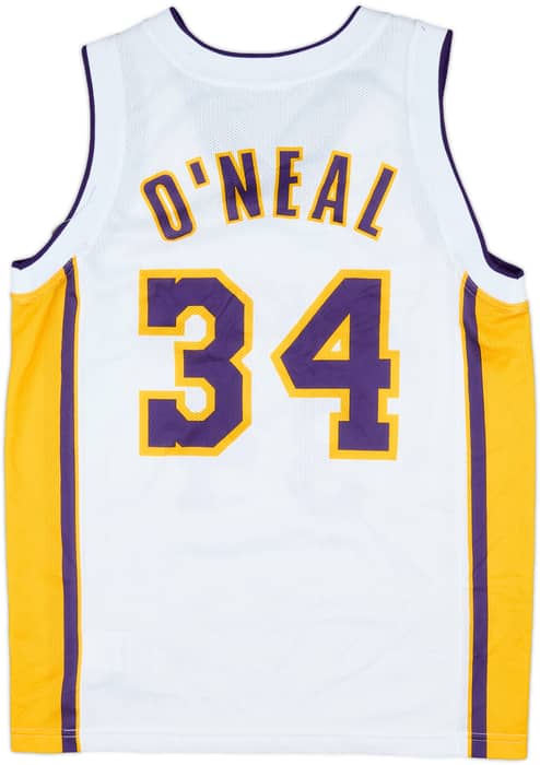 2002-04 LA Lakers O'Neal #34 Champion Alternate Jersey - 9/10 - (S)