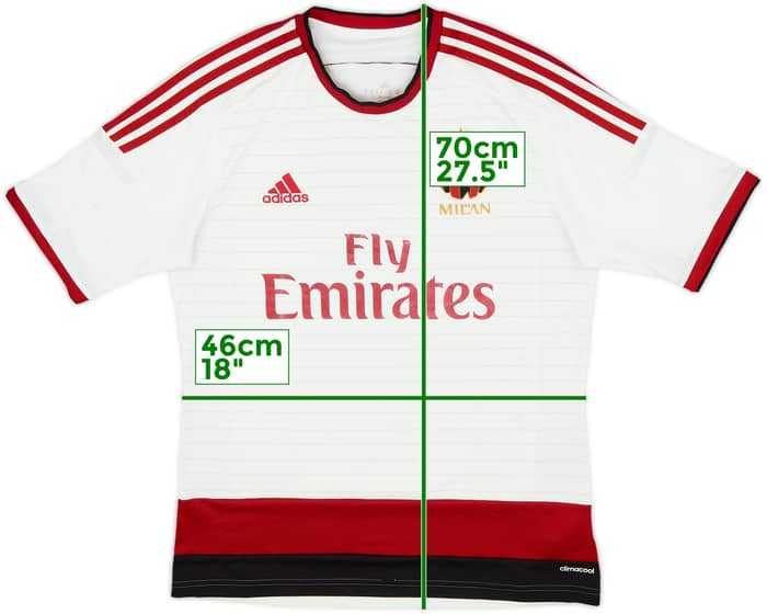 2014-15 AC Milan Away Shirt - 5/10 - (M)