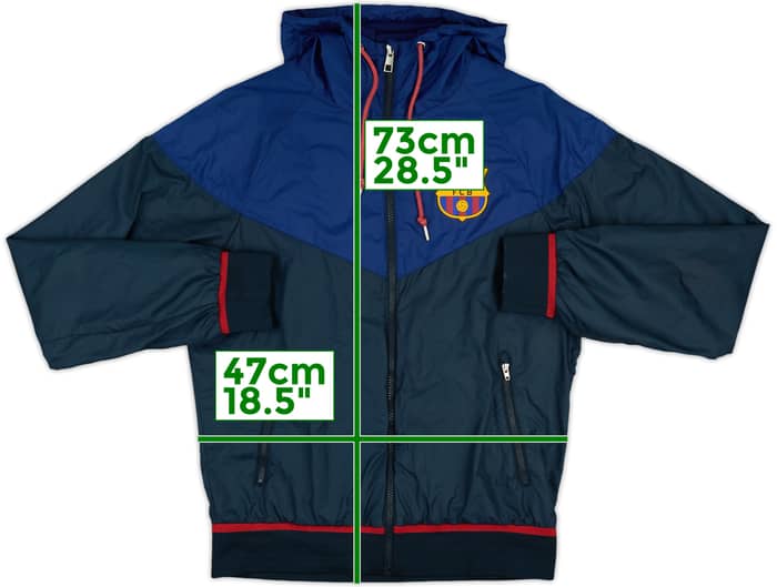 2015-16 Barcelona Nike Hooded Track Jacket - 6/10 - (S)